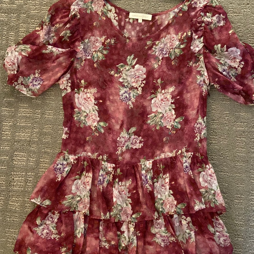 Love shack fancy size small dress floral print